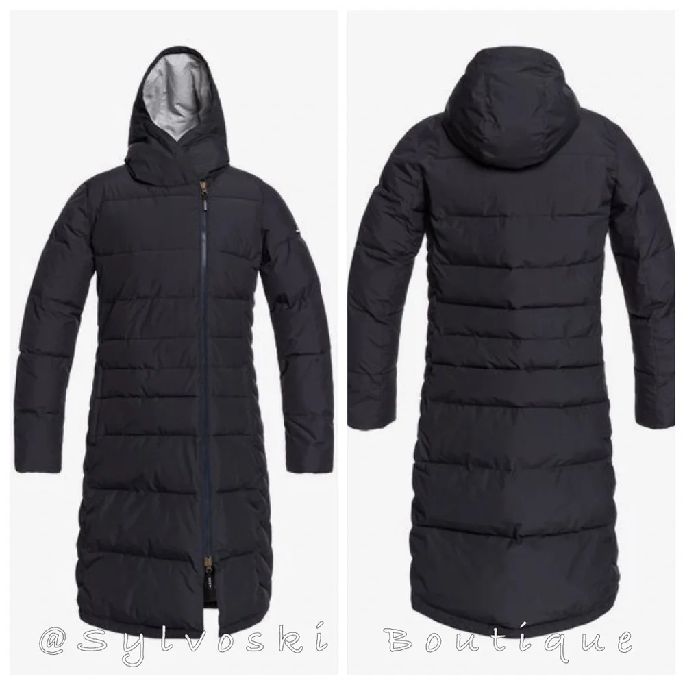 🔥 ROXY Everglade - Longline Hooded Waterproof Puffer Jacket NWT - Picture 14 of 15